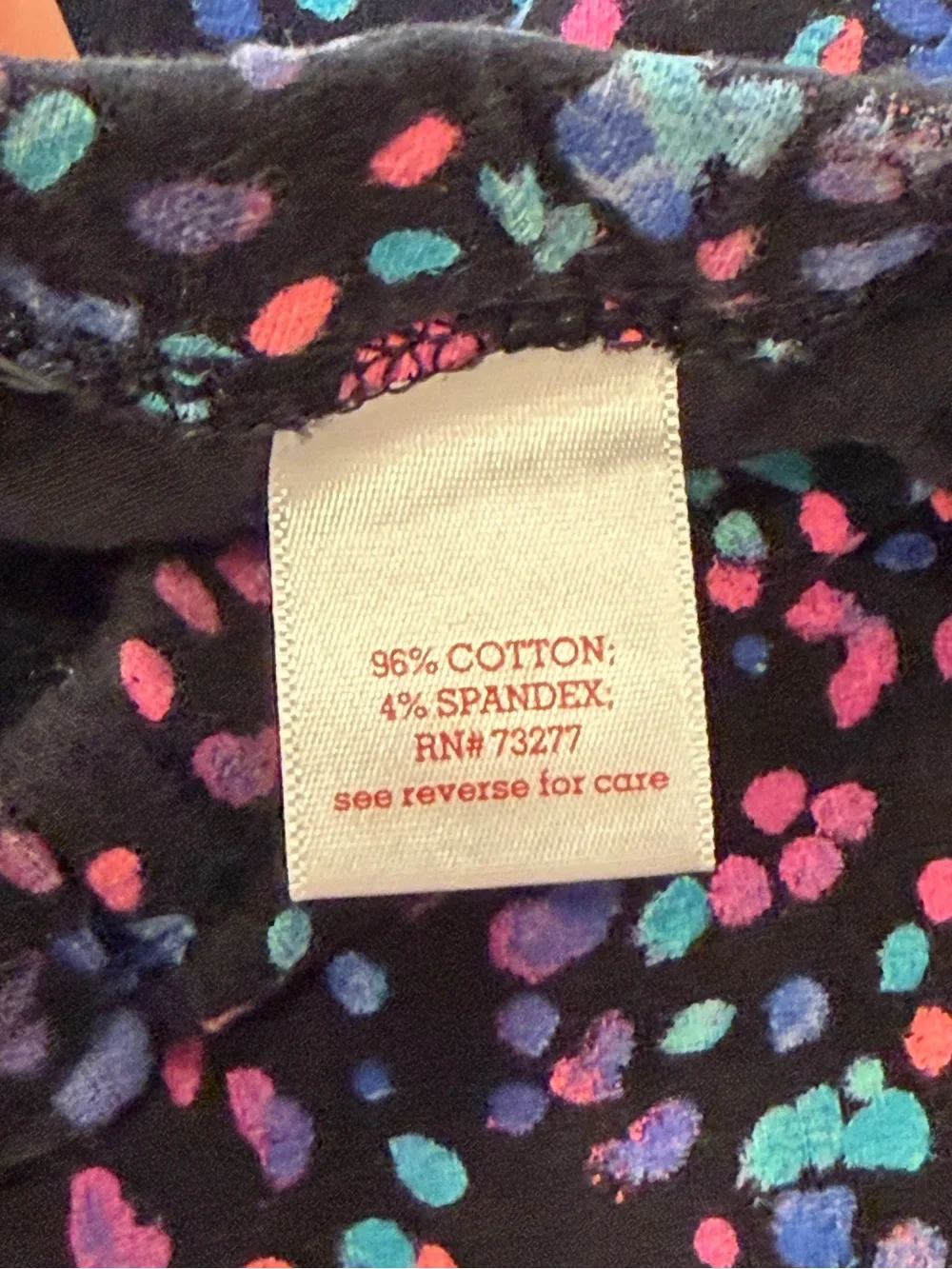 So Leggings Girls 14 Black Multicolor Polka Dot Perfectly Soft Cotton Spandex